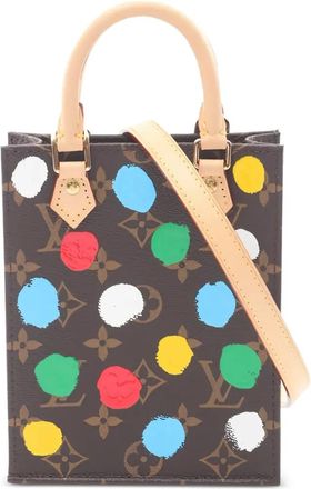 Louis Vuitton x 2021s Yayoi Kusama Petit Sac Plat tote bag - Brown