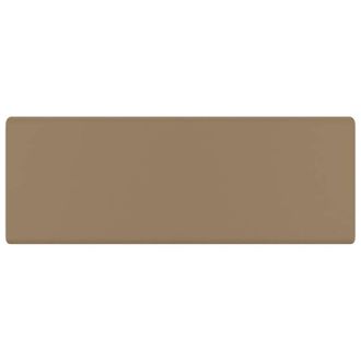Berkfield Home Luxury Basin Overflow Square Matt Cream 41x41 cm Ceramic in Tan