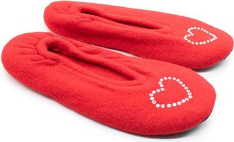 Portolano Rhinestone Heart Slipper in Fiamma at Nordstrom Rack, Size Medium