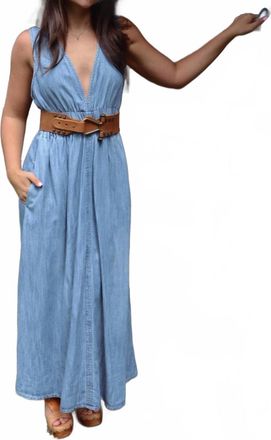 Elan Lennon Denim Dress In Blue