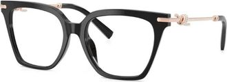 Tiffany & Co. Vierkant Optisch Montuur - Dames - Brillen - Zwart - 53 MM - Accessoires