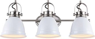 Jonathan Y Designs Jonathan Y Phineas 25In 3-Light Farmhouse Bohemian Iron Led Vanity