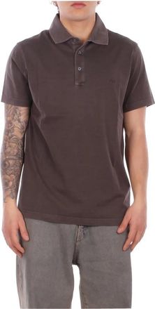 Fay Polo Comfort Fit in Jersey - Heren - Polos - Bruin - M - Tops