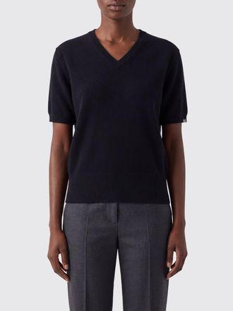 Extreme Cashmere Maglia a V in misto cashmere con maniche corte