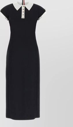 Thom Browne wool polo midi dress
