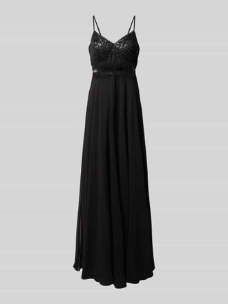 Vera Mont Abendkleid mit Paillettenbesatz in Black, Gr&ouml;&szlig;e 36