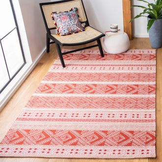 Safavieh Classic Vintage Hand Made Area Rug, Rust Bohemian Style Non-Shedding