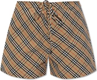 Burberry Katoenen shorts - Dames - Bermuda - Beige - 2XS - Katoen - Korte Broeken