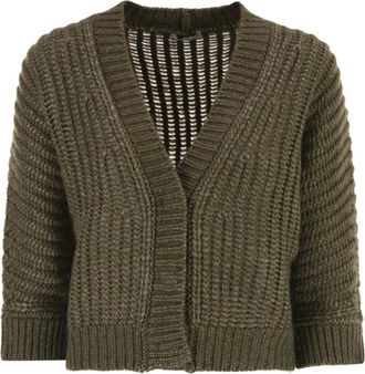 PESERICO Cardigan con scollo a V - Verde