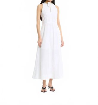 Rotate Sleeveless Midi Dress In Bright White