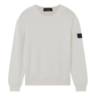 Peuterey Round-neck Knitwear, male, Beige, Size: 2XL Ganna Round-neck Knit