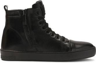 Kazar Leonid Ankle Sneakers - Heren - Sneakers - Zwart - 43 EU - Leer - Schoenen