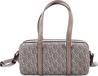 Gucci Brown Gg Shadow Coated Canvas Convertible Duffle Bag Small (Authentic Pre-Loved)