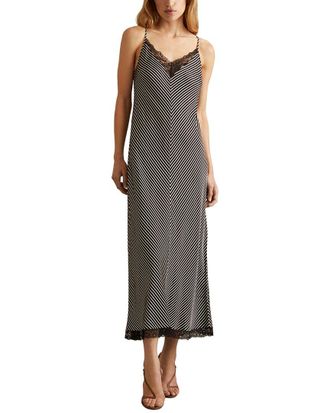 Reiss Camilla Stripe Lace Dress