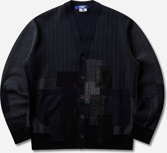 Junya Watanabe Men s Patchwork Cardigan Navy