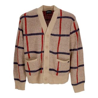 The Hundreds Jacquard Gestreept Cardigan Vest - Heren - Vesten - Veelkleurig - L - Wol - Truien & Vesten