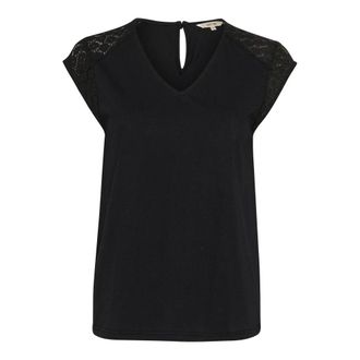 Cream Crhermi Tshirt - Dames - Tops - Zwart - Maat: XS Katoen