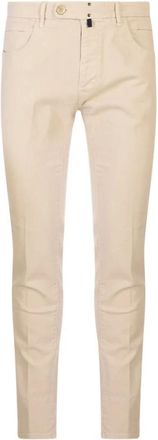 Incotex Slim-fit Broeken - Heren - Slim Fit Broeken - Beige - W33 - Katoen - Broeken