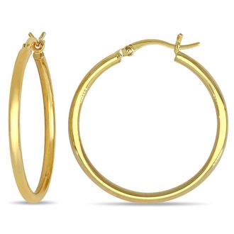 Amour 30mm Hoop Earrings In 10K Yellow Gold