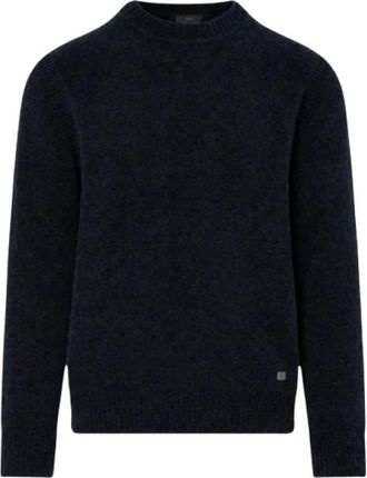 Liu Jo Trui met ronde hals - Heren - Truien - Blauw - Maat: S Leer