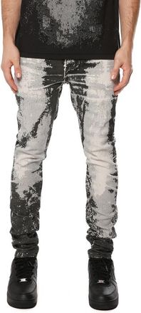 Purple Trompe lOeil Skinny Jeans in Black at Nordstrom, Size 28