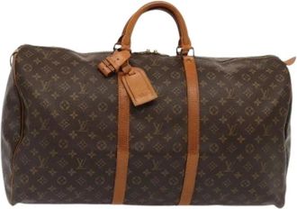 Louis Vuitton Pre-owned Keepall Bag - unisex - Vintage Weekendtas - Bruin - ONE Size - Leer - Vintage