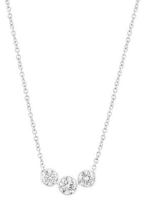 Effy 14K White Gold Lab Grown Diamond Necklace at Nordstrom Rack, Size 18