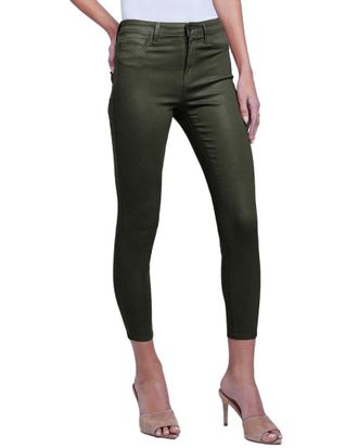 L'agence Lagence Margot Army Coated High-Rise Skinny Jean