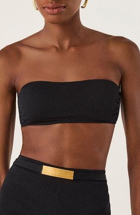 Vix Rosie Bandeau Bikini Top in Black at Nordstrom, Size X-Large