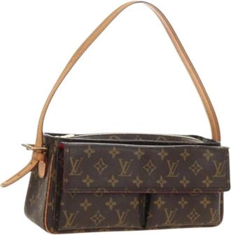 Louis Vuitton Pre-owned Monogram Shoulder Bag - Dames - Vintage Schoudertas - Bruin - ONE Size - Vintage