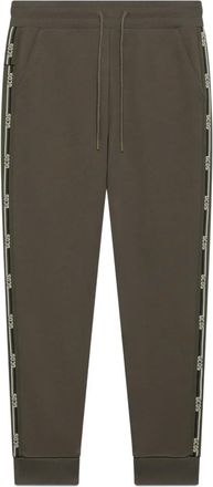 GCDS logo-tape track pants - Green