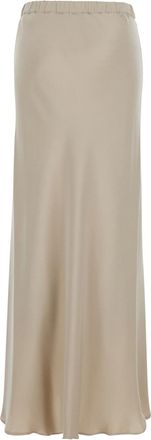 Max Mara Womens Skirt Sospiro Beige Silk