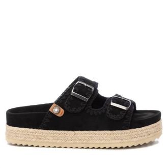Xti Womens Flat Sandals In Black