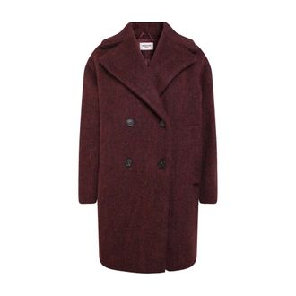 Max Mara Double-Breasted Coat - Dames - Mantels - Rood - Maat: 3XS