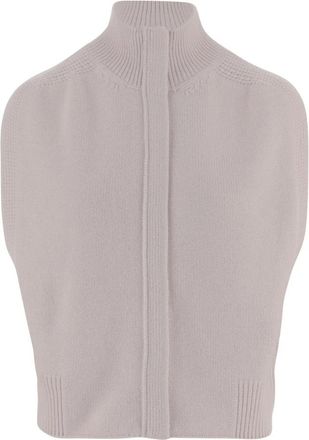 SA SU PHI Mouwloos Vest - Dames - Cashmere truien - Roze - XL - Kasjmier - Truien & Vesten