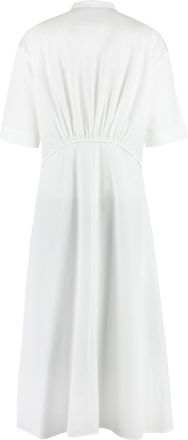 Jil Sander Womens Cotton Shirtdress White Dress