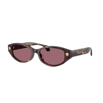 Versace 0ve4512d Tortoiseshell Acetate Oval Sunglasses
