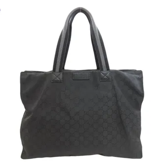 Gucci Black Nylon Tote Bag (Pre-Owned)