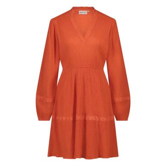 Fab By Fabienne Chapot Fabienne Chapot, Dames, Jurken, Oranje, Maat: XS Katoen