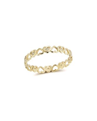 Ember Fine Jewelry 14K 0.08 Ct. Tw. Diamond Heart Band Ring