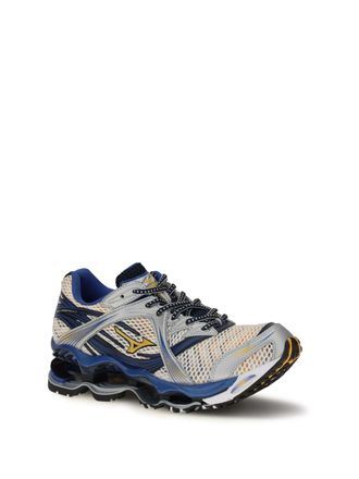 Mizuno Mens Wave Prophecy 1 Sneakers Artisans Gold Upper: Fabric; Sole: Rubber Artisans