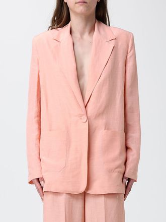 Hanita Blazer a monopetto in misto lino