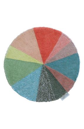 Lorena Canals Pie Chart Rug in Pink Multi at Nordstrom