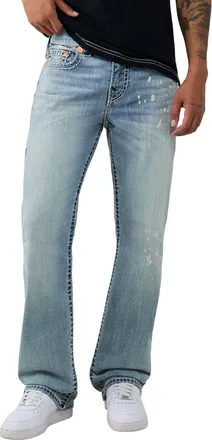 True Religion Billy Super T Bootcut Jeans in Scuff Toe Indigo Light Wash at Nordstrom, Size 38