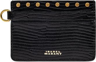 Isabel Marant Portacarte con borchie - Nero