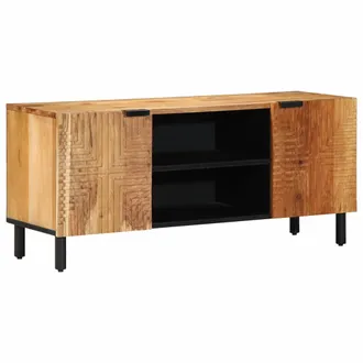 vidaXL Mueble Para Tv De 105x33x46 Cm, Madera Maciza De Acacia Vidaxl