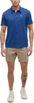 tentree Hawthorn Shirt in Nightfall Heather at Nordstrom, Size Xx-Large
