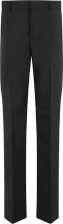 Moschino wool straight-leg trousers - Black