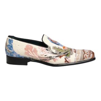 Dolce & Gabbana Sequin Embroidered Loafers - male - Dolce & Gabbana - Loafers - Multicolor - 9 UK - Shoes