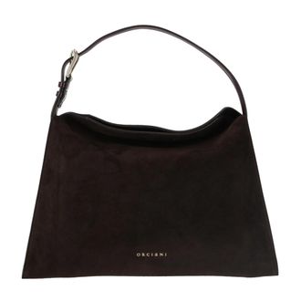 Orciani Trinity M Schoudertas - Dames - Schoudertassen - Bruin - ONE Size - Leer - Tassen